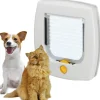 Cucce E Accessori Relativi-Ferplast Portina per gatti e piccoli cani "swing 3" con chiusura 4 vie in plastica bianco 22,5x5x25,2 cm