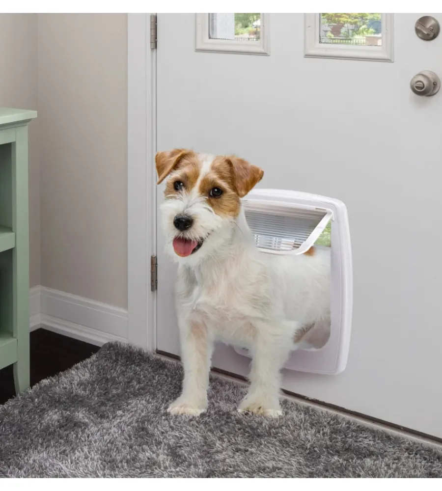 Cucce E Accessori Relativi-Ferplast Portina per gatti grandi e cani di taglia media "swing 11" con chiusura 4 vie e protezione aria in plastica bianco 31x9,6x38,4 cm