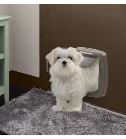 Ferplast Cucce E Accessori Relativi|Portina per gatti grandi e cani di taglia piccola "swing microchip large" con chiusura 4 vie e protezione aria in plastica marrone 26,5x16,2x31,5 cm