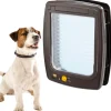 Ferplast Cucce E Accessori Relativi|Portina per gatti grandi e cani di taglia media "swing 11" con chiusura 4 vie e protezione aria in plastica marrone 31x9,6x38,4 cm