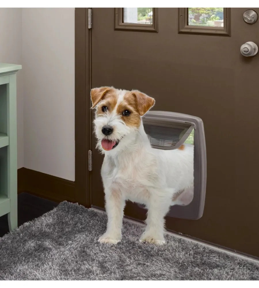 Ferplast Cucce E Accessori Relativi|Portina per gatti grandi e cani di taglia media "swing 11" con chiusura 4 vie e protezione aria in plastica marrone 31x9,6x38,4 cm