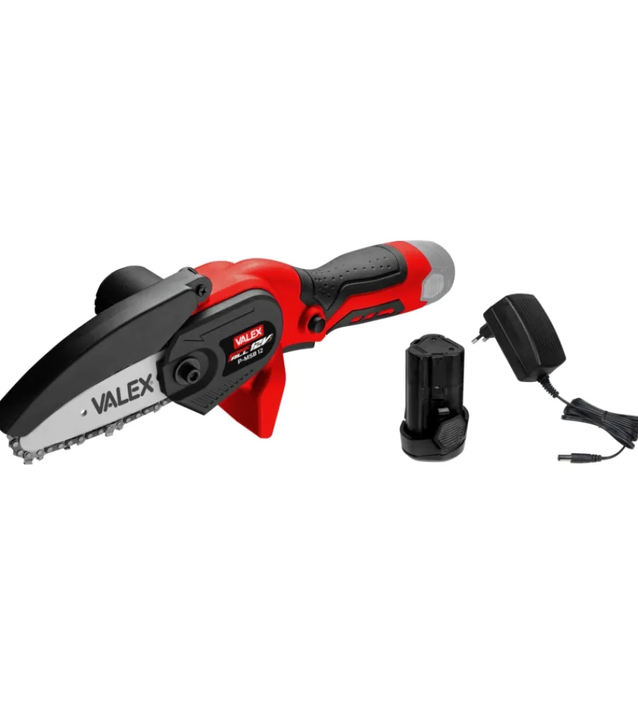 Potatori-Valex Potatore a catena a batteria "p-msb 12" barra 9,5 cm 12v 1,3ah