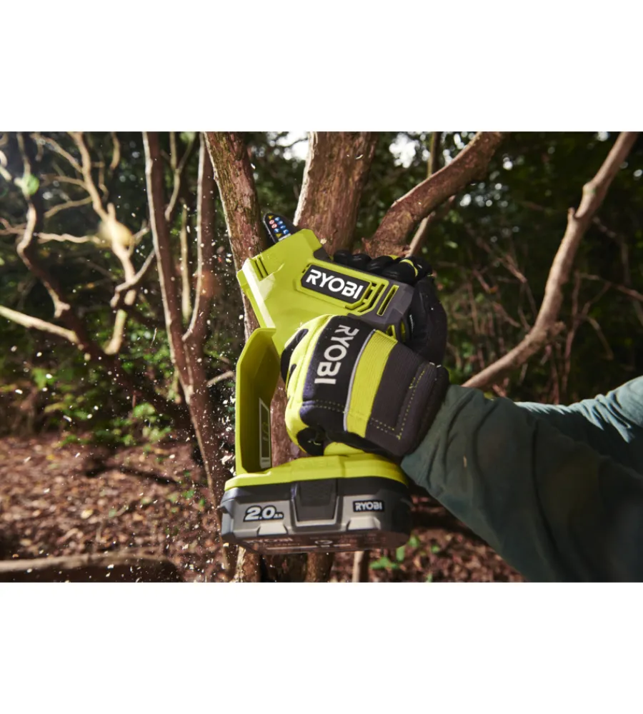 Potatori-Ryobi Potatore a catena a batteria "ry18psx10a-120" barra 10 cm 18v 2ah