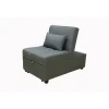 Hot Pouf 3 in 1 "king" trasformabile in poltrona e letto grigio 112x81x88 cm Poltrone E Pouf