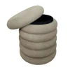 Online Pouf contenitore beige 38x38x45 cm Poltrone E Pouf