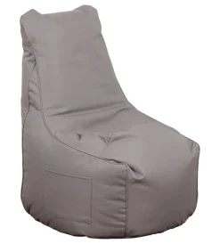 Outlet Pouf poltrona sacco "layla" grigio 65x65x95 cm Mobili Da Giardino E Accessori