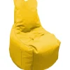 New Pouf poltrona sacco "layla" giallo 65x65x95 cm Mobili Da Giardino E Accessori