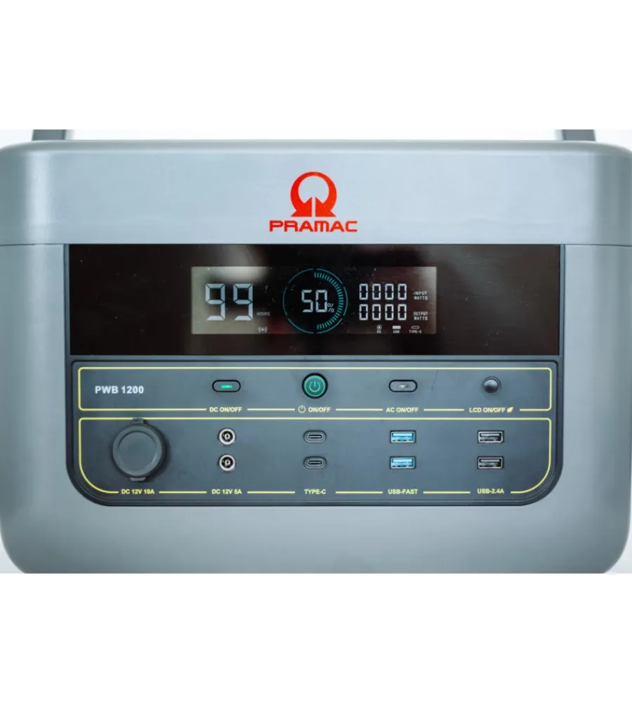 Generatori Di Corrente|Power station portatile pramac "power station pwb1200" 1200w 1075ah