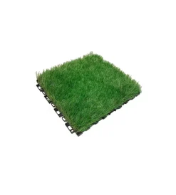 Hot Prato sintetico a mattonella verde "infinity" 9 pezzi Erba Sintetica