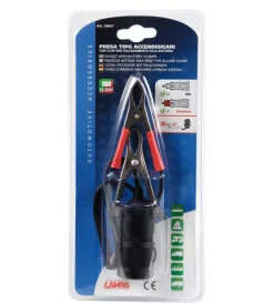 Lampa Elettrico|Presa corrente con clips batteria 12/24v 39057