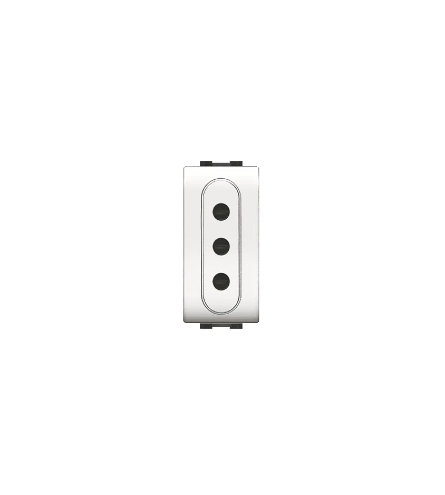 Discount Presa italiana 2 poli+terra 10a serie mylife -bianco. Serie Civili