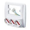 Multiprese Ed Adattatori|Presa multipla da parete "emilia smart" con 3 prese bivalenti schuko 10/16a - bianca.