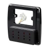 Multiprese Ed Adattatori|Presa multipla da parete "emilia smart" con 4 prese bivalenti 10/16a - nera.