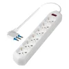 Poly Pool Multiprese Ed Adattatori|Presa multipla pluristandard con 6 prese colore bianco