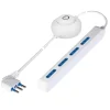 Clearance Presa multipla con 4 prese bivalenti e cavo da 2 metri, colore bianco Multiprese Ed Adattatori