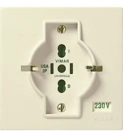 Hot Presa 2p+t 16a universale avorio mascot - Spine E Prese