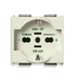 Spine E Prese-Vimar Presa universale con placca e supporto in bronzo 2p+t 16a -