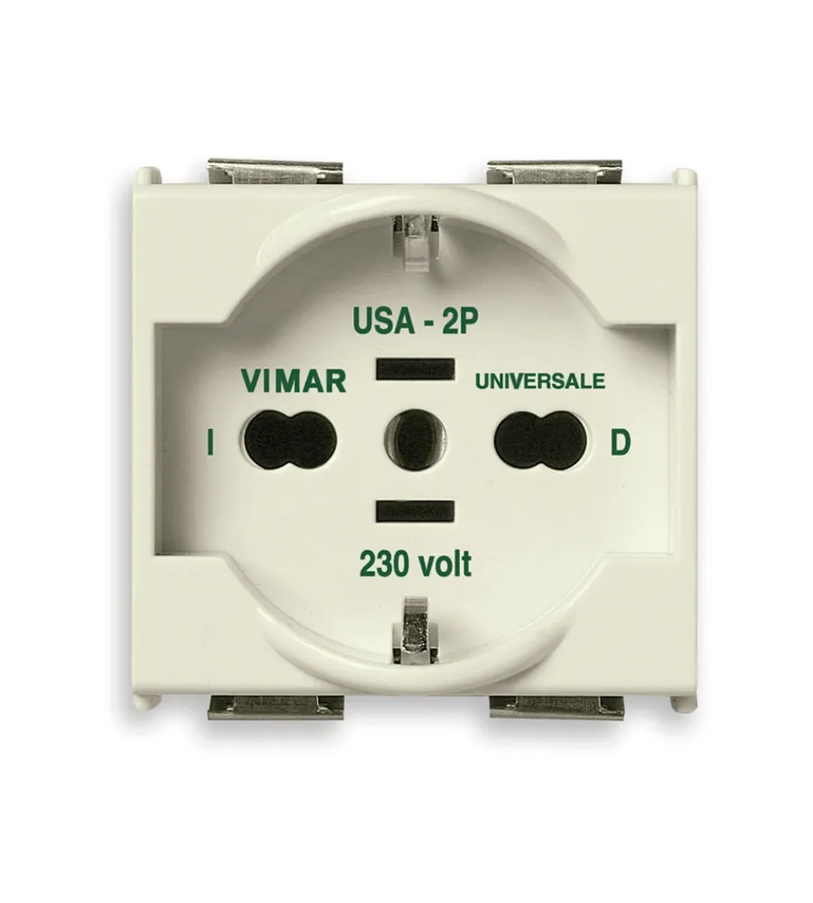 Spine E Prese-Vimar Presa universale con placca e supporto in bronzo 2p+t 16a -