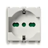 Serie Civili- Presa universale vimar "plana" bianco 2p+t - cod.0r14210