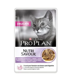 Online Pro plan delicate, alimento umido per gatto teneri pezzetti in salsa con tacchino. Alimenti Umido Gatto