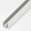 Alfer aluminium Ferramenta Per Mobili E Infissi|Profilo ad "u" 23,5 alluminio bianco - 1 metro.