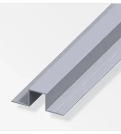 Alfer aluminium Officina E Garage|Profilo ad "u" 2 lati 23.5x67.5 in alluminio - 1 metro.