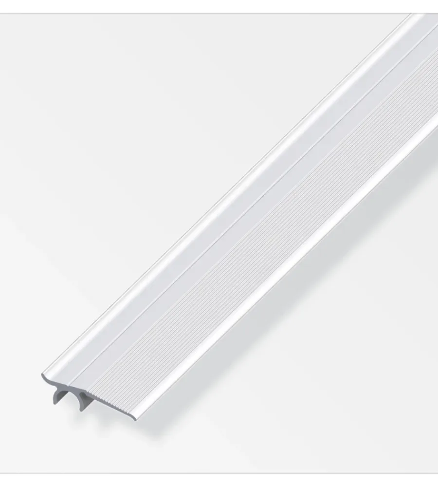 Ferramenta Per Mobili E Infissi-Alfer aluminium Profilo di chiusura a parte alluminio argentato 32 - 1 metro.