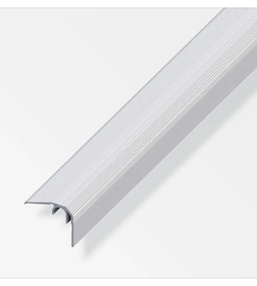 Ferramenta Per Mobili E Infissi-Alfer aluminium Profilo di chiusura 32x27.0 alluminio argentato - 1 metro.