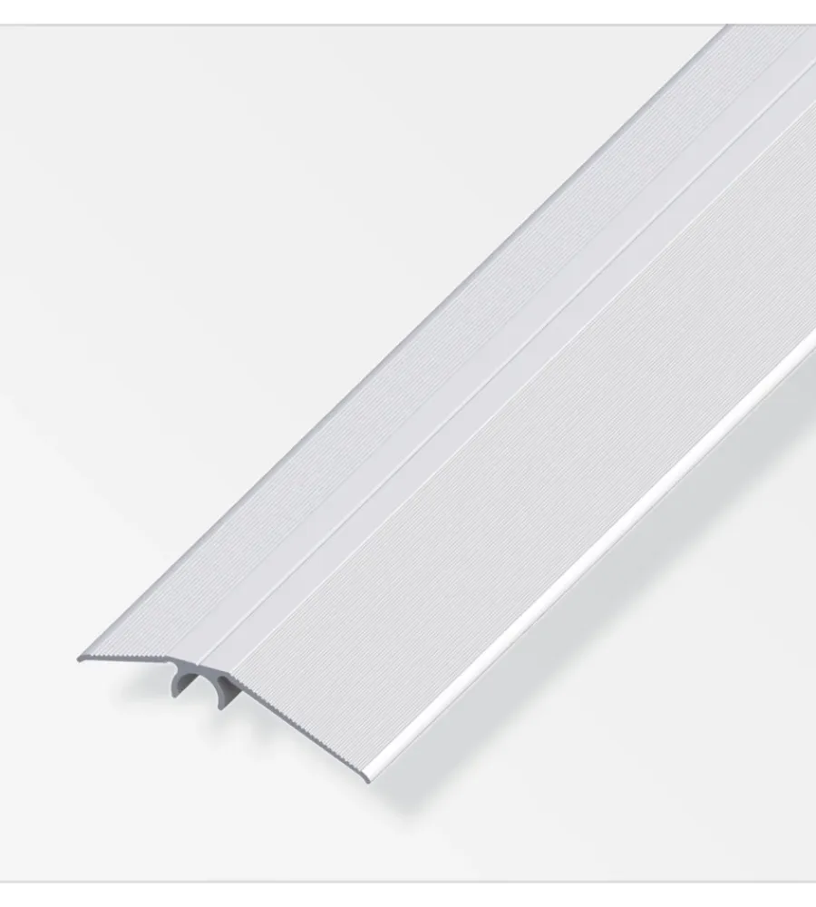 Ferramenta Per Mobili E Infissi-Alfer aluminium Profilo di compensazione 55 alluminio arg - 2 metri.