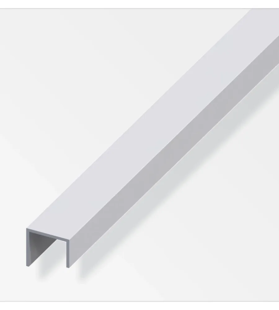 Ferramenta Per Mobili E Infissi-Alfer aluminium Profilo maniglia alluminio arg 20x22x15 1 metro.