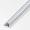 Outlet Profilo per bordi 15x14 alluminio argentato - 1 metro. Ferramenta Per Mobili E Infissi
