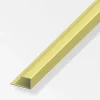Ferramenta Per Mobili E Infissi-Alfer aluminium Profilo per bordi 15x14 alluminio ottonato - 1 metro.