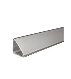 Illuminazione Per Interno- Profilo per led in alluminio e pvc argento 2 mt