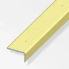 Ferramenta Per Mobili E Infissi-Alfer aluminium Profilo per scala 41x23 alluminio ott. forato - 2 metri.