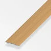 Alfer aluminium Ferramenta Per Mobili E Infissi|Profilo raccordo 37x2,5 faggio - 1 metro.