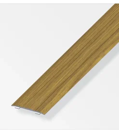 Ferramenta Per Mobili E Infissi-Alfer aluminium Profilo raccordo 37x2,5 rovere - 1 metro.