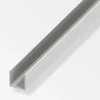Ferramenta Per Mobili E Infissi-Alfer aluminium Profilo u quadrato 19.5x 1 pvc bianco - 1 metro.