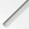 Ferramenta Per Mobili E Infissi-Alfer aluminium Profilo u10x21x10pvc bianco - 2 metri.