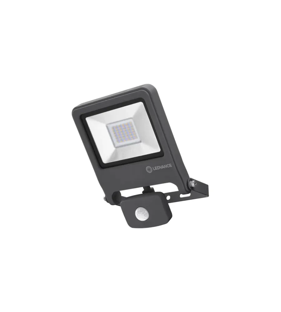 Illuminazione Per Esterno- Proiettore led da esterno osram "essential" grigio con sensore, 30w 4000k