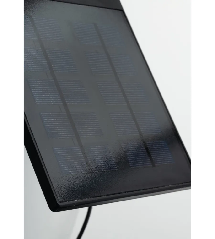 Illuminazione Per Esterno- Proiettore led "shiva" antracite con pannello solare, 2x 1,5w