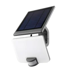 Illuminazione Per Esterno- Proiettore led "ulysse" antracite con pannello solare, 10 w