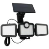 Illuminazione Per Esterno- Proiettore orientabile a led solare - con 3 pannelli - 108 led