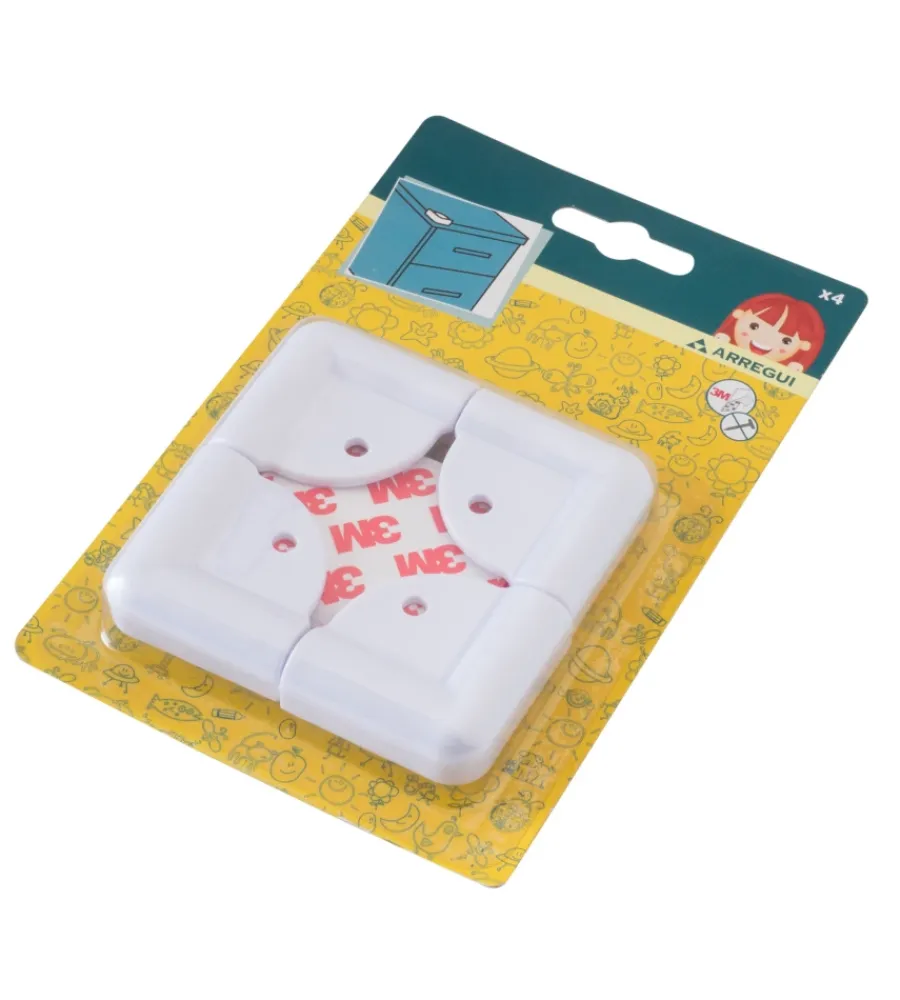 Sicurezza Infantile|Proteggi angoli (4 pz.) bianco.