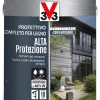 Impregnanti Legno-V33 Protettivo completo per legno alta protezione collezione i contemporanei - grigio cenere - 2,5 litri