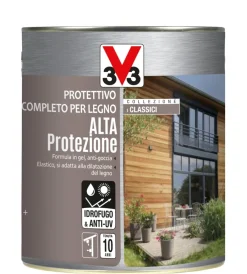 Online Protettivo completo per legno alta protezione all' acqua, colore noce medio - 0,75 litri Impregnanti Legno