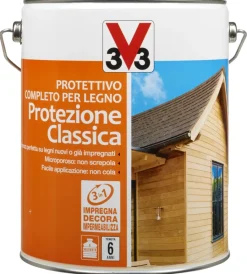 Impregnanti Legno-V33 Protettivo completo per legno protezione classica, colore noce antico - 5 litri