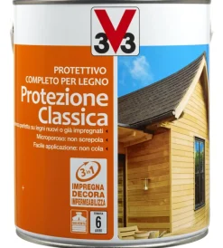 Impregnanti Legno-V33 Protettivo completo per legno protezione classica, colore noce antico - 2,5 litri