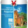 V33 Impregnanti Legno|Protettivo completo per legno acqua-gel, colore noce antico - litri 2,5