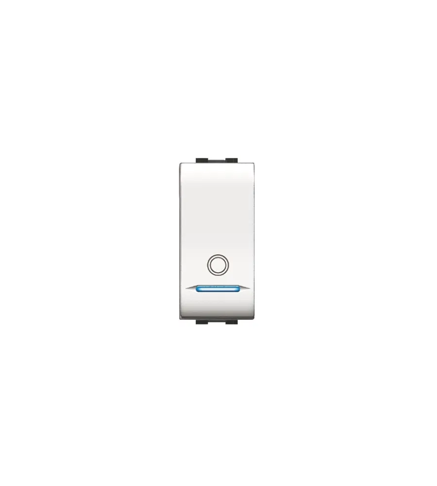 Serie Civili|Pulsante unipolare illuminabile serie mylife 16a.