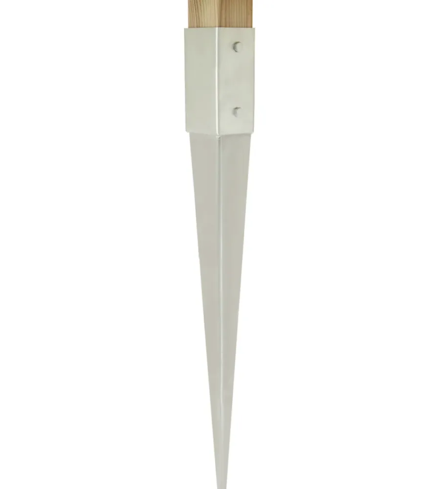 Ferramenta Per Esterno-Suki Puntale porta pali con fissaggio al suolo 91x150x750 mm